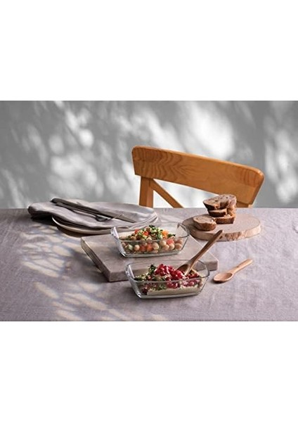 Tokio Servis Meze Tabağı - 3'lü, 54663S00, Şeffaf