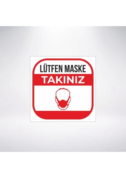 Maskeni Tak 20X20 Sticker 20X28 cm