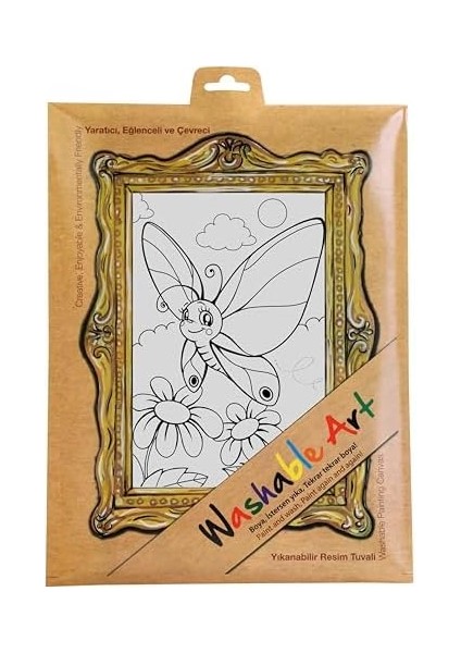 Çocuk Funny Mat -Washable Art - Kelebek