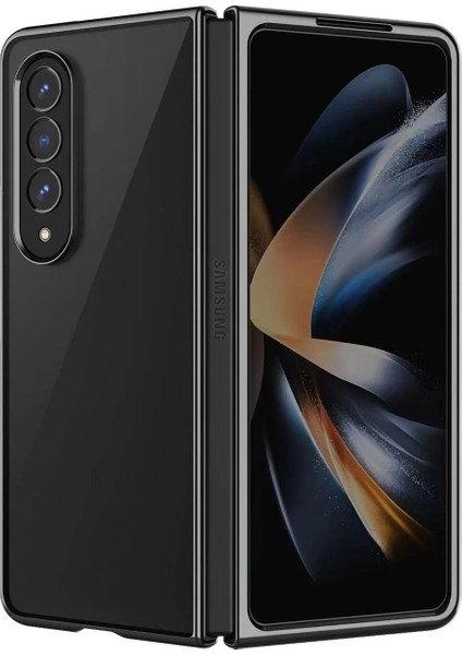 Samsung Galaxy Z Fold 3 Kılıf Fold Element Kapak - Siyah Ynsmr