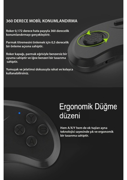 Shinecon SC-B01 Sanal Gerçeklik Gözlüğü Kumandası - Siyah Ynsmr