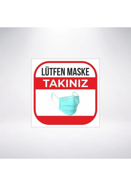 Maskeni Tak 20X20 Sticker 20X28 cm
