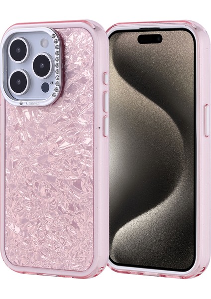 Apple iPhone 15 Pro Kılıf Taşlı Tasarımlı Kapi Kapak