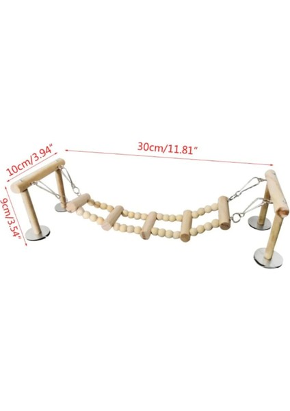 Trendme Ahşap Merdivenli Kuş Kafes Üstü Oyun Parkuru modelleri