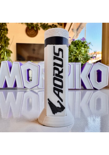 Aorus Tasarım Yükseklik Ayarlı Ekran Kartı Destek Aparatı,ekran Kartı Tutucu Aorus Beyaz