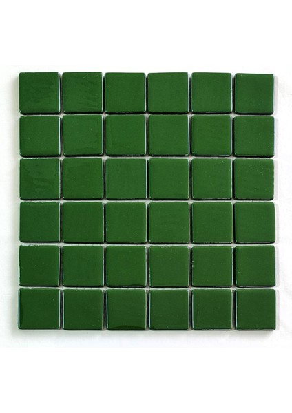Mutfak Tezgah Arası, Havuz, Banyo, Sauna, Spa, Iç ve Dış Dekorasyonda Tüm Yüzeyler Için, Yeşil, 31,5X31,5CM. Fileli Cam Mozaik. (5 File Karo = 0.5 M2 Fiyatıdır )