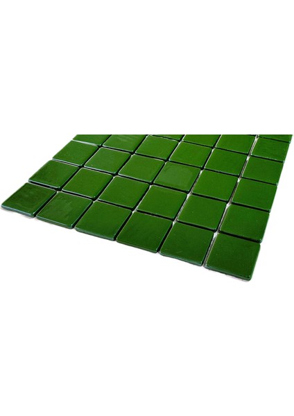 Mutfak Tezgah Arası, Havuz, Banyo, Sauna, Spa, Iç ve Dış Dekorasyonda Tüm Yüzeyler Için, Yeşil, 31,5X31,5CM. Fileli Cam Mozaik. (5 File Karo = 0.5 M2 Fiyatıdır )