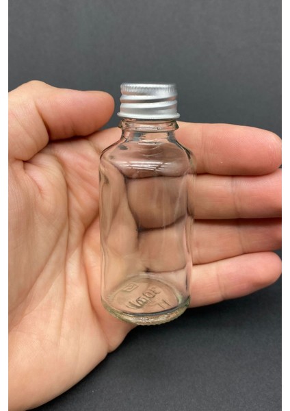 6 Adet Şeffaf Cam Shot Şişesi Sızdırmaz Gümüş Metal Kapaklı Kolonya Koku Süs Çok Amaçlı Şişe 30ML indirimleri