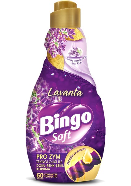 Soft Çamaşır Yumuşatıcı Konsantre 1440ml Lavanta (2 Li Set)