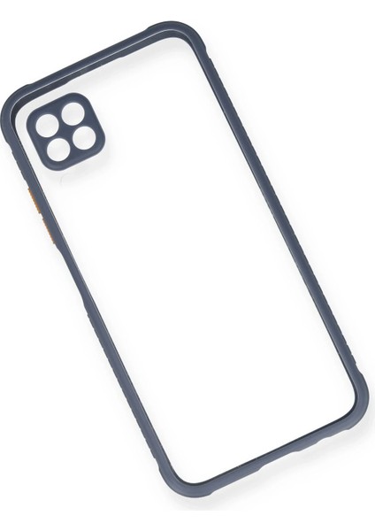 Huawei P40 Lite Kılıf Miami Şeffaf Silikon - Gri Ynsmr