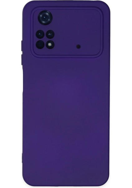 Xiaomi Poco M4 Pro 4g Kılıf Nano Içi Kadife Silikon - Mor Ynsmr