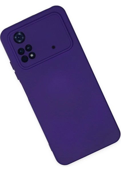 Xiaomi Poco M4 Pro 4g Kılıf Nano Içi Kadife Silikon - Mor Ynsmr