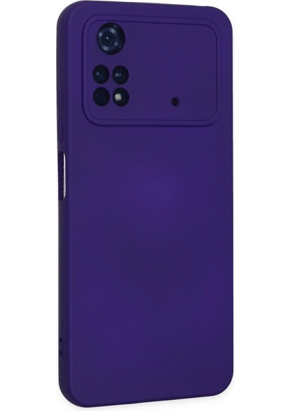 Xiaomi Poco M4 Pro 4g Kılıf Nano Içi Kadife Silikon - Mor Ynsmr