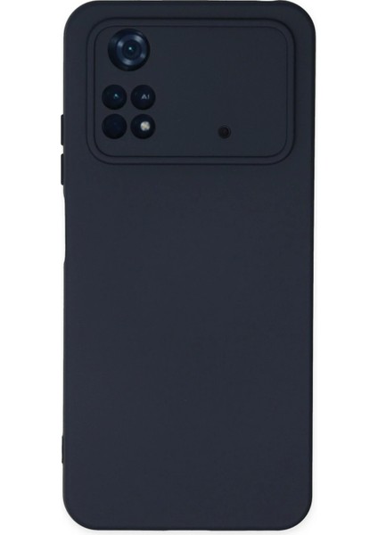 Xiaomi Poco M4 Pro 4g Kılıf Nano Içi Kadife Silikon - Lacivert Ynsmr