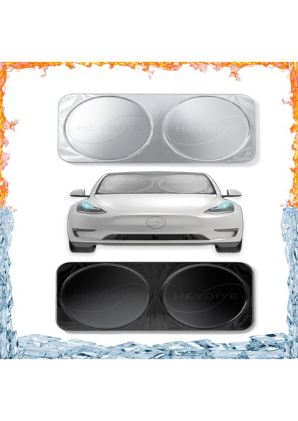 Spf 100+ Uv Korumalı Truva Oto Ön Cam Güneş Kalkan