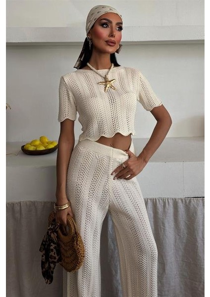 Triko Bluz Pantolon Ikili Takım 10084-025