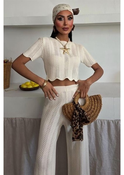 Triko Bluz Pantolon Ikili Takım 10084-025