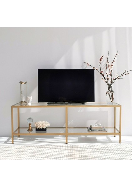 Gold Metal Ayaklı Tv Ünitesi