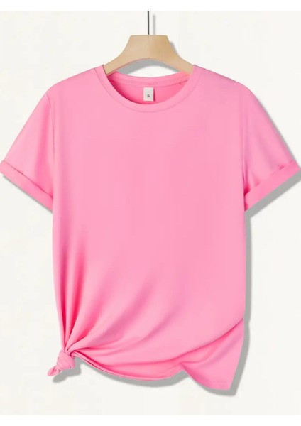Unısex Pembe Oversize Tshirt