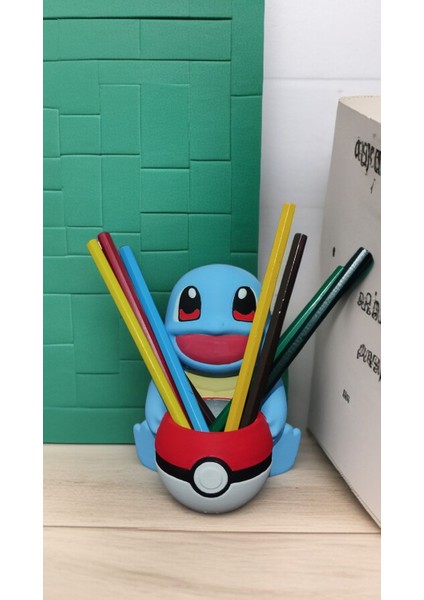 Squirtle Pokemon Kalemlik Fırçalık & Masaüstü Organizer modelleri