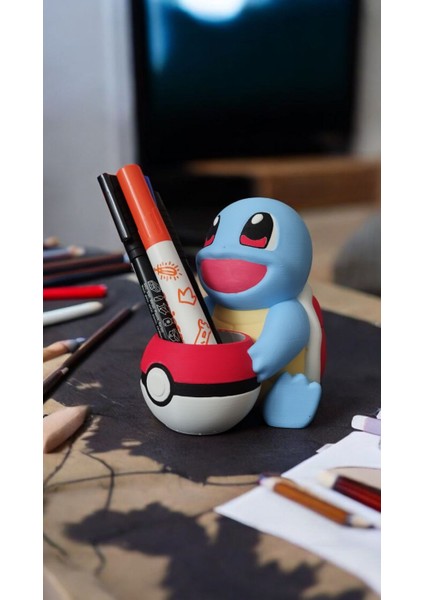 Squirtle Pokemon Kalemlik Fırçalık & Masaüstü Organizer fırsatları