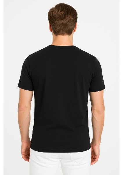 Larınna Unisex Slim Fit Dar Kesim Yumuşak Dokulu Siyah Bisiklet Yaka Basic Tişört Pamuklu fiyatları