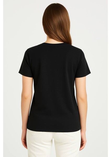 Larınna Unisex Slim Fit Dar Kesim Yumuşak Dokulu Siyah Bisiklet Yaka Basic Tişört Pamuklu fırsatları