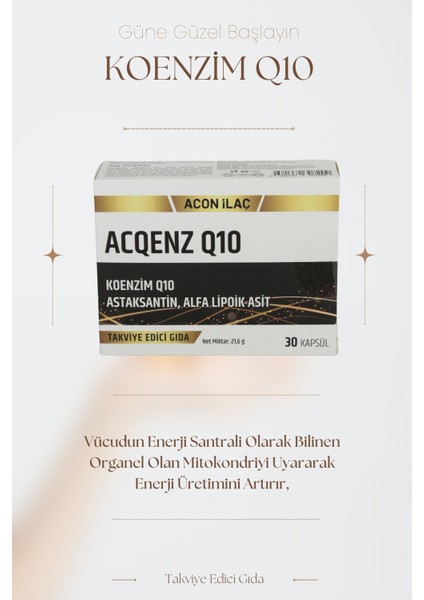 ACQENZ Q10 30 Kapsül fiyatları