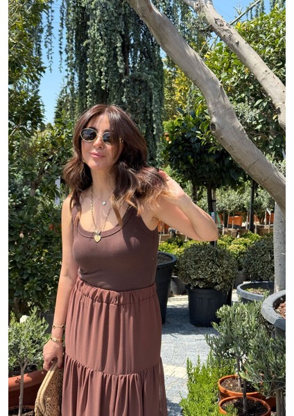 Kendinden Fitilli Askılı Bodysuit