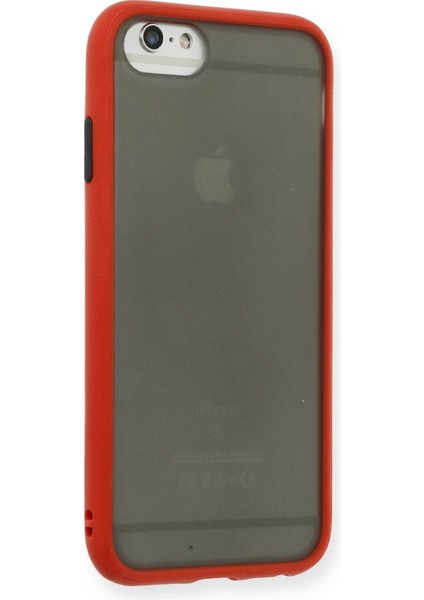 Apple iPhone 6 Kılıf Montreal Silikon Kapak - Kırmızı Ynsmr