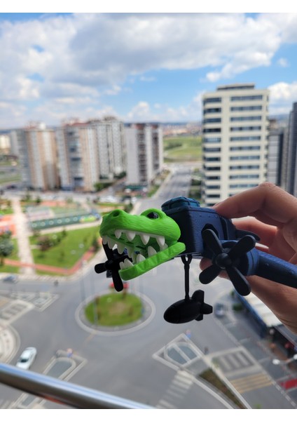 Bombardino Crocodilo Figür Brainrot Figür