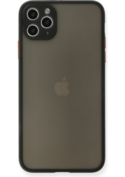 Apple iPhone 11 Pro Max Kılıf Montreal Silikon Kapak - Siyah Ynsmr