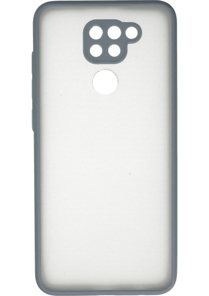 Xiaomi Redmi Note 9 Kılıf Montreal Silikon Kapak - Gri Ynsmr