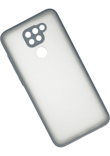 Xiaomi Redmi Note 9 Kılıf Montreal Silikon Kapak - Gri Ynsmr