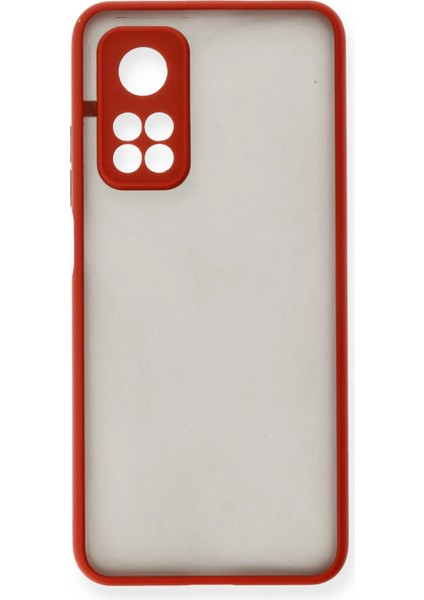 Xiaomi Mi 10T Kılıf Montreal Silikon Kapak - Kırmızı Ynsmr