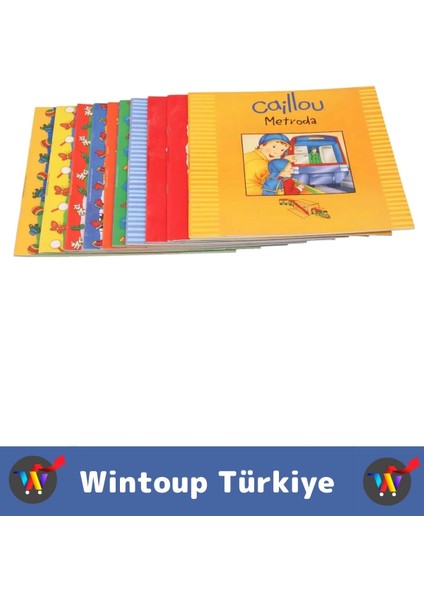 Eğitici Eğlenceli Ilgi Çekici Dil Bilgisi Gelişimi Bebek Çocuk Hikaye Kitapları Caıllou 10'lu Set fırsatları