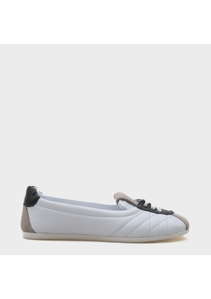 Flora Bağcıklı Deri Kadın Spor Ayakkabı Sneaker