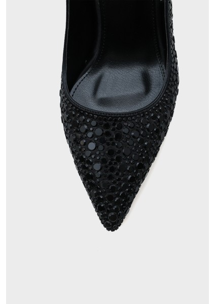 Hope Taşlı Saten Yüksek Topuklu Arkası Bantlı Stiletto fırsatları