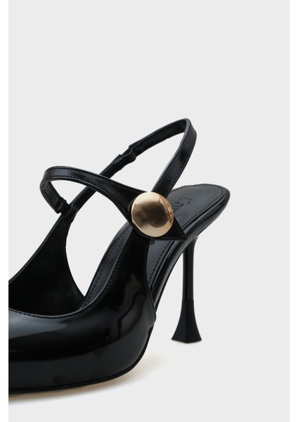 Holly Rugan Yüksek Topuklu Metal Tokalı Arkası Bantlı Stiletto fırsatları