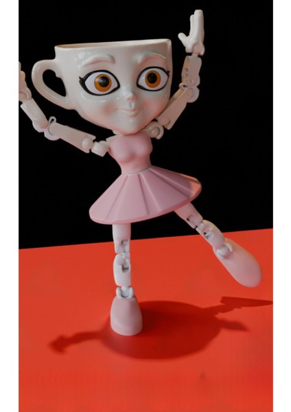Ballerina Cappuccina Figür Brainrot Figür