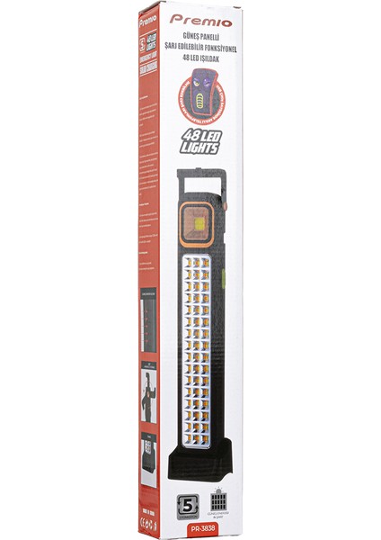 Powermaster KS-848 2 Watt Cob LED + 48 Ledli Solar Şarjlı Işıldak fırsatları