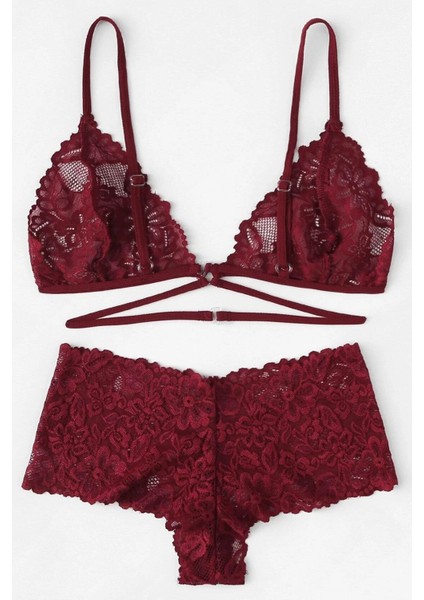 Kadın Bordo Özel Şık Sütyen Külot Takımı fiyatları