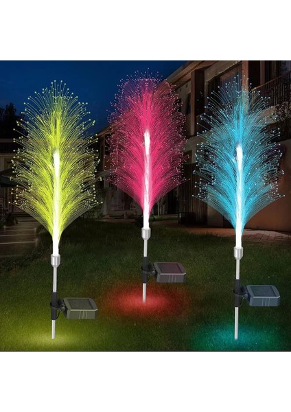 Powermaster PM-21643 Solar Ledli 7 Renk Değiştiren Bahçe Dekorasyon Aydınlatma 2li Paket