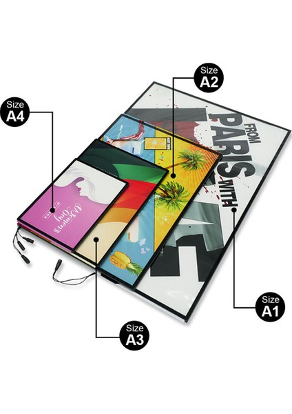Powermaster A2 LED Reklam Tabelası (60CMX43.5CM) (Hassas Ürün Dikkatli Kargolayalım) modelleri