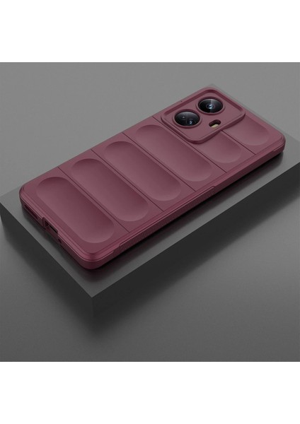 Realme 10 Pro 5g Kılıf Optimum Silikon - Bordo Ynsmr