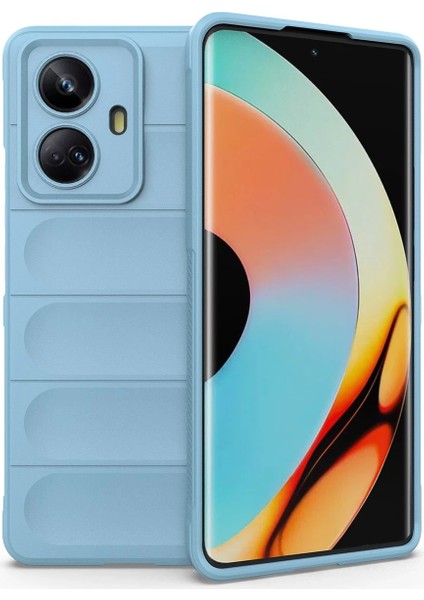 Realme 10 Pro 5g Kılıf Optimum Silikon - Sky Blue Ynsmr