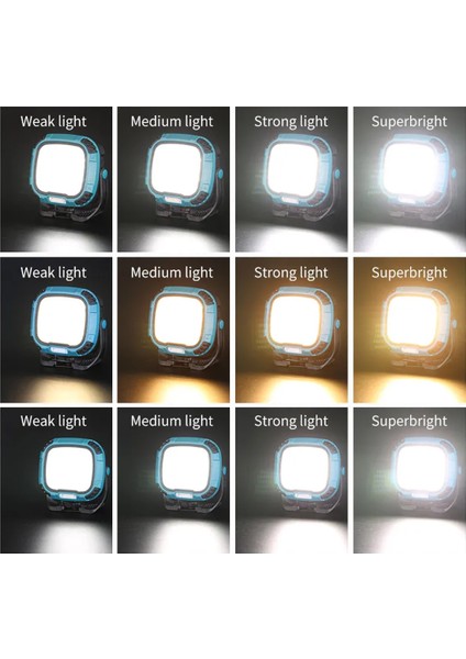 Powermaster MX-W891 4000K - 7000K - Kırmızı 3 Cob Ledli 30 Watt Çok Fonksiyonlu Çalışma Lambası (Powerbank) modelleri
