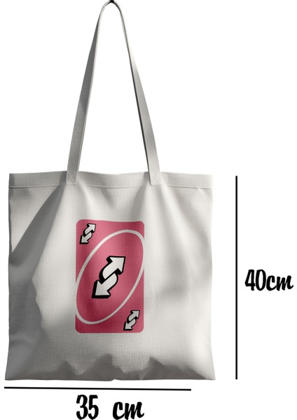 Pembe Kart Desenli Bez Çanta 35X40 cm - Tote Bag- Anime Baskılı Çanta fiyatları