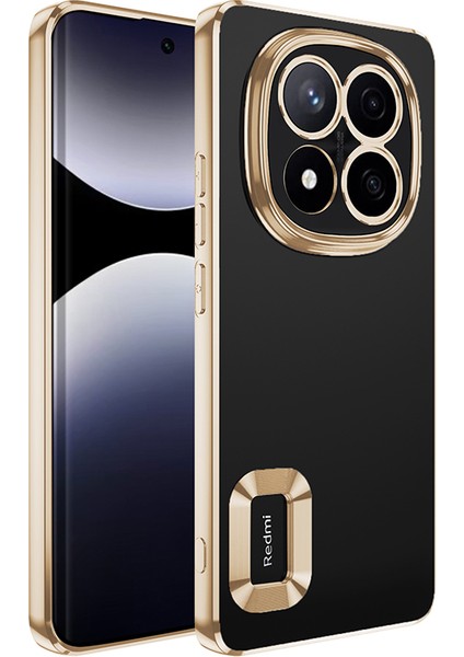 Redmi Note 14 Pro 5g Kılıf Kamera Korumalı Logo Gösteren Alt Omega Kapak - Sierra Mavi