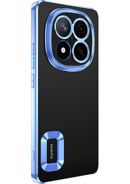 Redmi Note 14 Pro 5g Kılıf Kamera Korumalı Logo Gösteren Alt Omega Kapak - Sierra Mavi